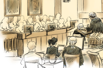 Inside the court room during David Eastman's trial.