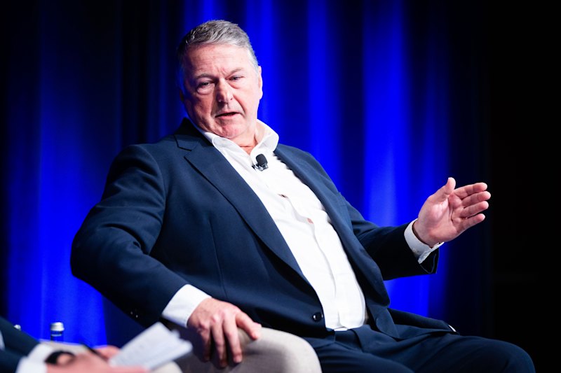 Charter Hall chief executive David Harrison at the summit on Monday.