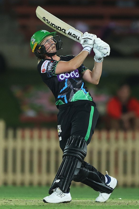 Lanning is taking a more aggressive approach to her batting.