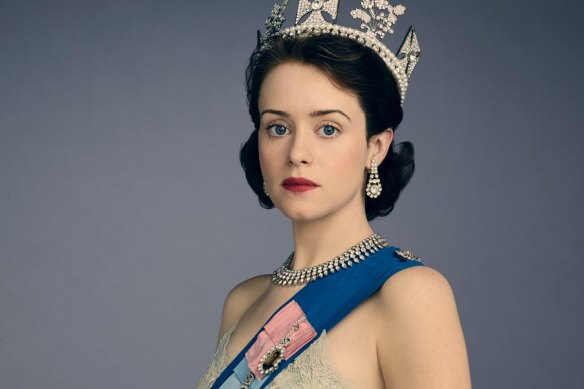 Claire Foy stars as the Queen in TV serial <i>The Crown</i>.
