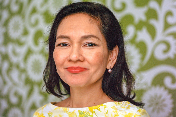 Ana Theresia Navarro "Risa" Hontiveros, the sole senator for the Akbayan Citizens Action Party in the Philippines Congress. 