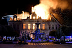 A fire destroys the city hall in Limoges, central France.