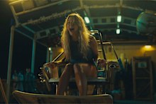 Zephyr (Hassie Harrison) finds things are scarier out of the water in Dangerous Animals.