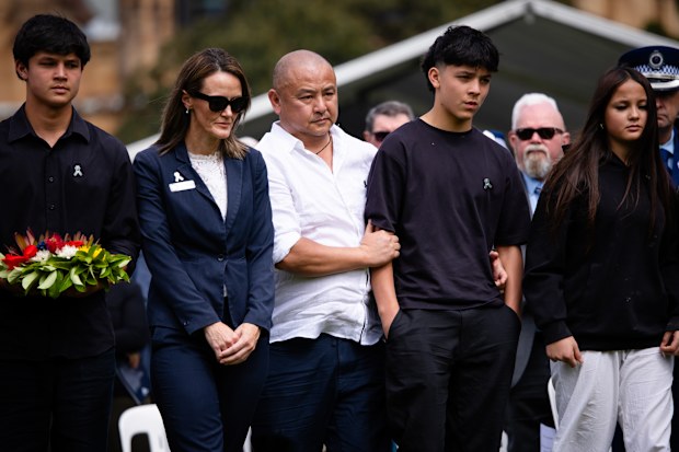 Lay’s family was present at the service and laid a wreath in her honour.
