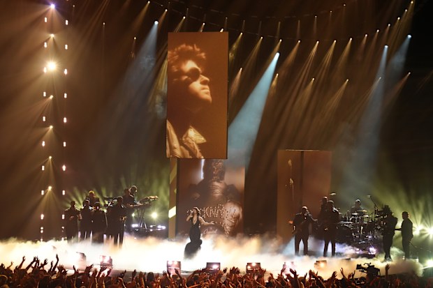 Raye performs a tribute to George Michael during the MTV Video Music Awards on Sunday, Sept. 27, 2026, at the Peacock Theater in Los Angeles.