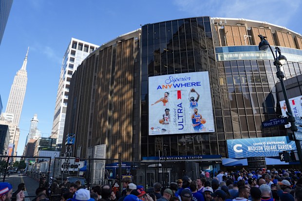 Madison Square Garden ahead of Game three of the NBA Finals.