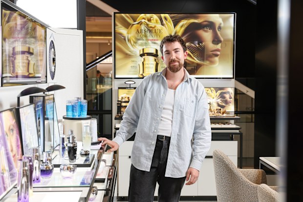 Tom Murdoch buys his own beauty products. He’s no longer unusual among men