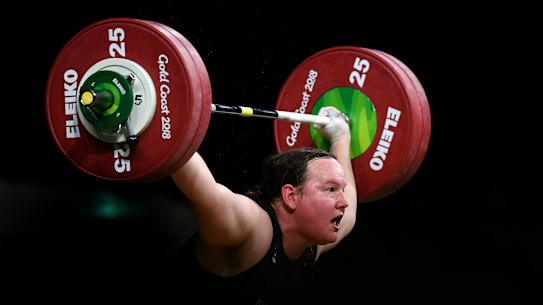 New Zealand weightlifter Laurel Hubbard.