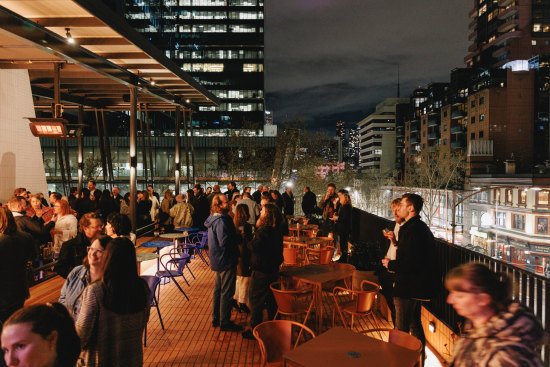 Newly expanded rooftop bar Good Heavens, in Melbourne’s CBD.