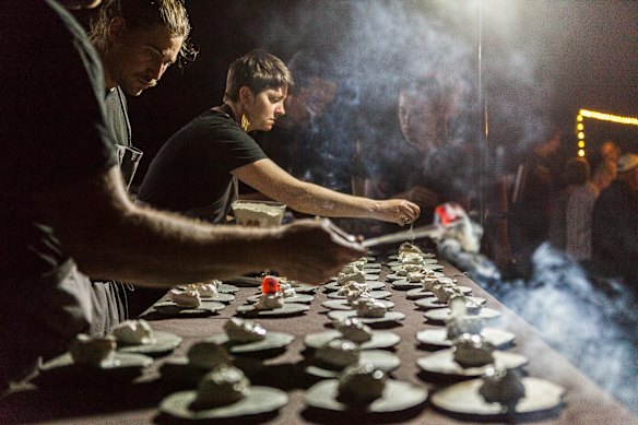Fervor's pop-up dinner in Karijini.