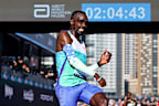 Addisu Gobena smashed the course record to win the Sydney Marathon.