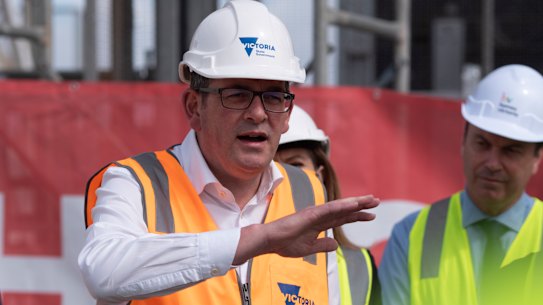 Daniel Andrews announcing the housing statement last Wednesday.