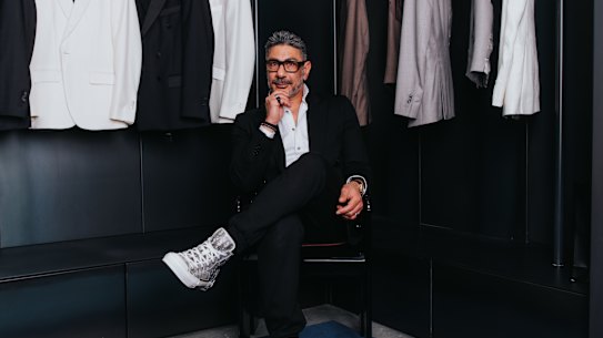 Joe Farage in his five-level Darlinghurst menswear boutique
