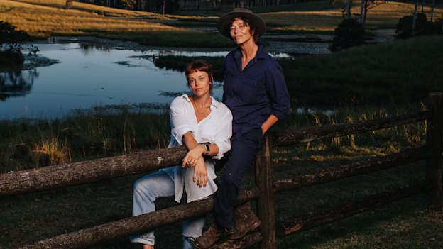 Matilda Brown (left) was a late convert to mum Rachel’s zest for regenerative farming after a trip to the Great Barrier Reef. “Suddenly, it all made sense,” she says.
