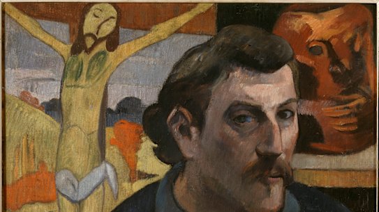 Self-portrait with the Yellow Christ, 1890–91.