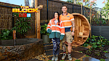 EMBARGO 25/10/2026 8:45PM THE BLOCK 2026 House 2 room reveals Chantel and Wyatt Front Yard and Facade