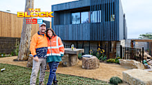 The Block room reveals week 12, house 1 adam and jolene front yard