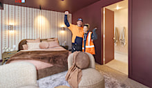 Sonny and Alicia may be the budget king and queen of <a href="https://stream.9now.com.au/FcGBvu6fmNb" target="_blank" rel="" title="The Block"><em>The Block</em></a>, but they're searching for a room win as well!</p><p>The duo were looking to add lots of extra amenity to their room this week, thinking of it as a "guest sanctuary".</p><p><a href="https://stream.9now.com.au/FcGBvu6fmNb" target="_blank" rel="" title="Stream every episode ever of The Block for free on 9Now."><strong><em>Stream every episode ever of The Block for free on 9Now.</em></strong></a></p><p>The hero feature today is the <a href="https://9now.nine.com.au/the-block/videos/latest/the-blockheads-compete-to-create-the-best-wallpaper/cmf22clwk00010hpmtvk96thl" target="_blank" rel="" title="challenge wallpaper Alicia designed">challenge wallpaper Alicia designed</a> a couple of weeks ago.</p><p>Will judges <a href="https://9now.nine.com.au/the-block/shaynna-blaze" target="" rel="" title="Shaynna Blaze">Shaynna Blaze</a>, <a href="https://9now.nine.com.au/the-block/darren-palmer" target="" title="Darren Palmer">Darren Palmer</a> and <a href="https://9now.nine.com.au/marty-fox" title="Marty Fox" target="_blank" rel="">Marty Fox</a>﻿ like what they see?</p>