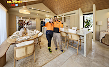 The kitchen is the heart of the home, so Britt and Taz gave it there all – in hopes of a win! </p><p>After winning $175,000 worth of high-end applicances thanks to E&amp;S, they certainly stood a good chance. ﻿</p><p><a href="https://stream.9now.com.au/FcGBvu6fmNb" target="_blank" rel="" title="Stream every episode ever of The Block for free on 9Now."><strong><em>Stream every episode ever of The Block for free on 9Now.</em></strong></a></p><p>"No one's going to come close to our appliances. Kitchen week is ours for the win," said Taz very confidently ahead of reveals.</p><p>Let's see if judges <a href="https://9now.nine.com.au/the-block/shaynna-blaze" target="" title="Shaynna Blaze">Shaynna Blaze</a>, <a href="https://9now.nine.com.au/the-block/darren-palmer" target="" title="Darren Palmer">Darren Palmer</a> and <a href="https://9now.nine.com.au/marty-fox" target="_blank" title="Marty Fox">Marty Fox</a> agreed. </p>