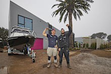 <p><a href="https://9now.nine.com.au/maddy-and-charlotte" target="_blank" rel="" title="Ricky and Haydn">Ricky and Haydn</a> have had one hell of a ride on <em>The Block Island.</em></p><p>Their journey got off to a chaotic start, with <a href="https://9now.nine.com.au/the-block/2024-haydn-baby-photos-in-pictures-ricky/43004dc2-613f-4c63-919d-3c4aa0690c47" target="_blank" rel="" title="Haydn welcoming his first child">Haydn welcoming his first child</a> early and being choppered off-site and Ricky taking on the job solo.</p><p><a href="https://stream.9now.com.au/FcGBvu6fmNb" target="_blank" rel="" title="Stream every episode ever of The Block for free on 9Now."><strong><em>Stream every episode ever of The Block for free on 9Now.</em></strong></a></p><p>Then they failed to finish a bathroom or win a Room Reveal for weeks.</p><p>But despite the setbacks, the boys proved how you start isn't how you have to finish.</p><p>The boys quickly bagged multiple challenge wins – <a href="https://9now.nine.com.au/the-block/2024-scott-cam-shelley-craft-haydn-ricky-fishing-challenge-cooking-100k-bar-crusher-boat-prize/2e4741a4-5ff3-421e-ab50-863bf1a6fa0a" target="_blank" rel="" title="including the $100,000 Bar Crusher boat">including the $100,000 Bar Crusher boat</a> – and even <a href="https://9now.nine.com.au/the-block/2024-exclusive-ricky-haydn-domain-listing-challenge-50000-win/024a0c75-607b-4b54-8f46-904b0612f3ce" target="_blank" rel="" title="won the Domain Listings Challenge">won the Domain Listings Challenge</a> after receiving the most votes from 100 potential buyers.</p><p>House 3 was quickly dubbed the "Fun Factory" by judges, and with a 70 foot palm tree and a fully-functioning games room it's not hard to see why.</p><p>As we await Auction Day on Sunday, scroll through to see Ricky and Haydn's house in full.</p>