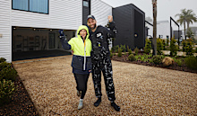 <p><a href="https://9now.nine.com.au/courtney-and-grant" target="_blank" rel="" title="Courtney and Grant">Courtney and Grant</a> made quite the impact on the competition during their 13-week journey.</p><p>The married couple from Sydney, introduced us to their Moderterranean style (that's Modern meets Mediterranean) and the judges have declared that it's the next style to take Australia by storm.</p><p><a href="https://stream.9now.com.au/FcGBvu6fmNb" target="_blank" rel="" title="Stream the latest episodes of The Block for free on 9Now."><em><strong>Stream the latest episodes of The Block for free on 9Now.</strong></em></a></p><p>Their journey was filled with highs and lows, they sacked their builders a third of the way through with no backup but managed to bag a total of ﻿four Room Reveal wins. </p><p>Grant earned himself the nickname of 'Grumpy' after he failed to show up for a challenge﻿ but it soon turned into a long-running joke between Scotty and the Blockheads. </p><p>House 2 oozed high-end luxury and some of the judges had even named it their "favourite house on <em>The Block</em>". ﻿</p><p>As we await Auction Day on Sunday, scroll through to see Ricky and Haydn's house in full.</p>