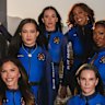The all-female occupents of Blue Origin’s flight: Katy Perry, Gayle King, Aisha Bowe, Kerianne Flynn, Lauren Sanchez and Amanda Nguyen.