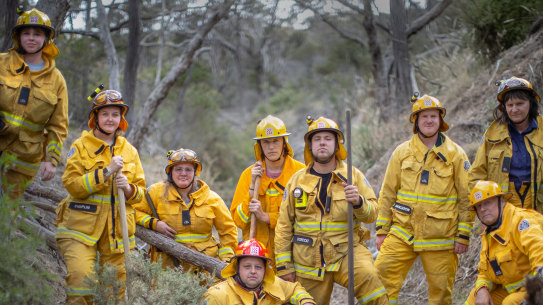 CFA Volunteers at Ararat Sophie Cooper, Peta Chaplin, Shea Bond,Ash Turnham, Austin Stacpoole, Matt Borecki, Jeydon Nancarrow, Ewan Clugston and Leigh Dwyer.