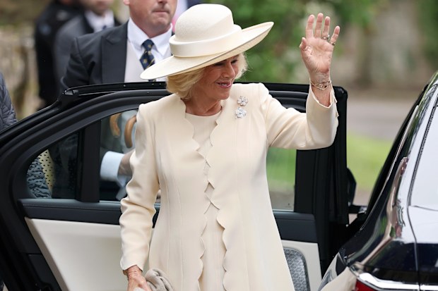 Queen Camilla at Peter Phillips wedding