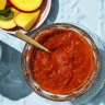 Peach mango barbecue sauce.