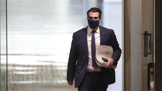 Mr Sukkar in Parliament House on Tuesday.