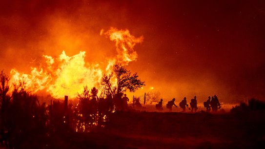 The fires across the western US states have followed a severe heatwave.
