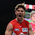 Dane Rampe roars as the Swans surge to their qualifying final win over the Brisbane Lions.