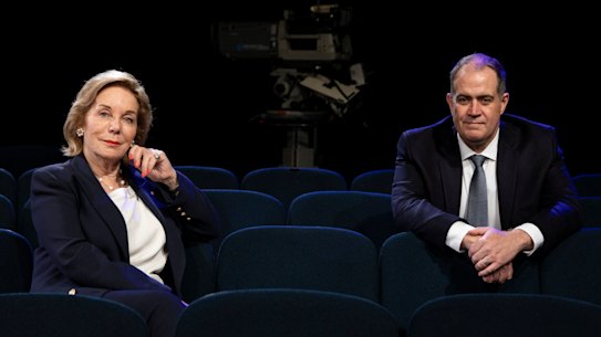 ABC chair Ita Buttrose with managing director David Anderson.