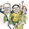 Pollies get on board with the Matildas after their win over France.