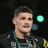 Nathan Cleary after winning his second Clive Churchill Medal.