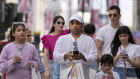 Shoppers on Oxford Street.