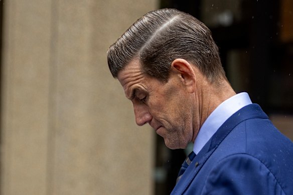 Ben Roberts-Smith outside court.