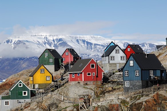 Greenland’s homes are simple, warm, brightly painted on the outside and cosy inside.