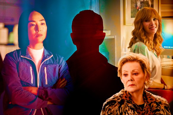 Stella Bak (Greta Lee) in Morning Wars, Deborah Vance (Jean Smart) in Hacks, and Valerie Cherish (Lisa Kudrow) in The Comeback.