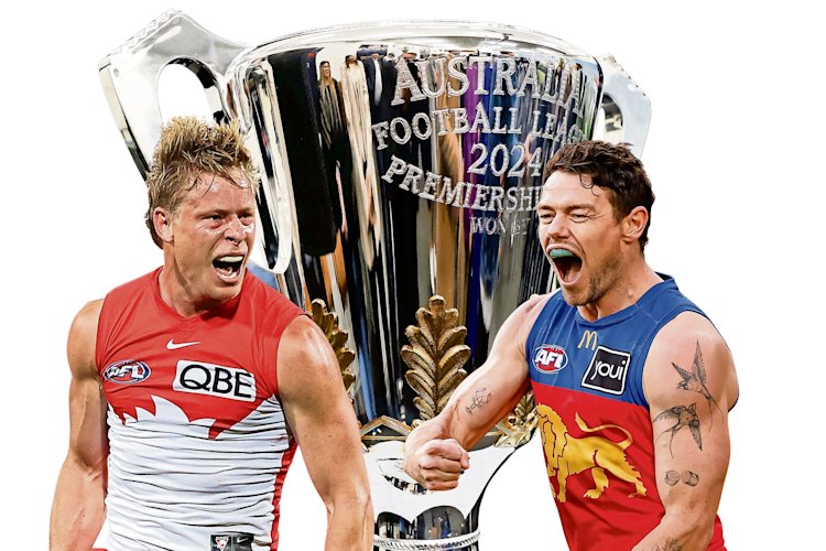 Isaac Heeney’s Sydney Swans will play Lachie Neale’s Brisbane Lions for the 2024 AFL premiership.