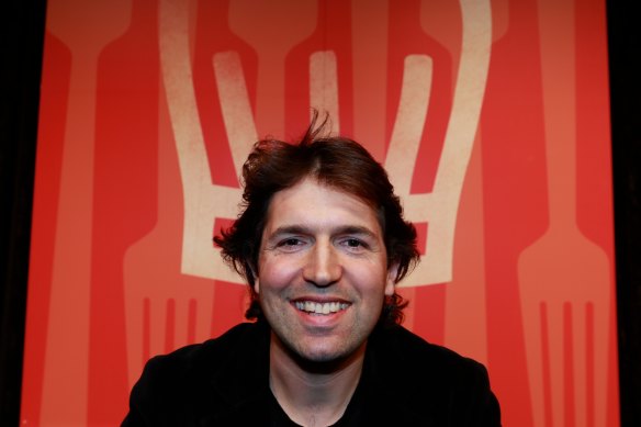 Ben Shewry at the Good Food Guide 2014 Awards, when he was named chef of the year.