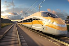 How the high-speed rail line between Sydney and Newcastle would look.