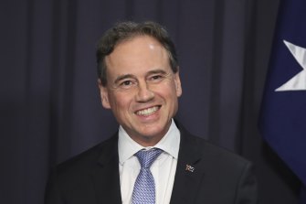 Minister for Health and Aged Care Greg Hunt.
