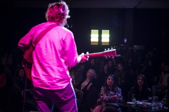 All smiles: Music lovers express their delight as Al Matcott plays the Brunswick Ballroom on Friday night.