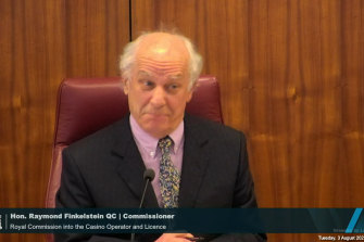 Victorian royal commissioner Ray Finkelstein, QC, has expressed disbelief at some of Crownâs practices during the hearings. 