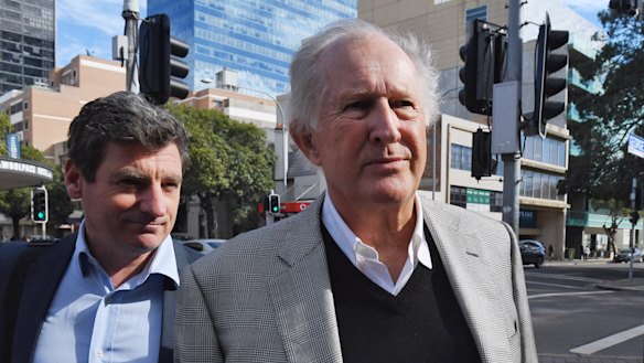 John Marshall (right) allegedly headbutted his neighbour Peter Higgins. 