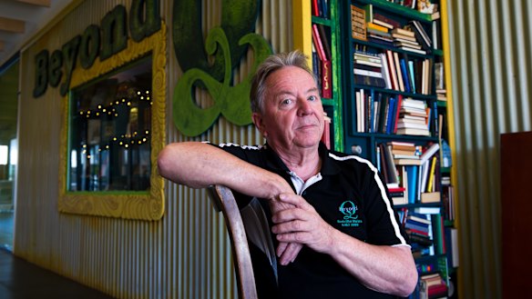 Beyond Q owner Simon Maddox ran his bookshop business in Curtin for 17 years. About 15 of those were spent in the controversial Curtin shops, while two were spent in an adjoining building.