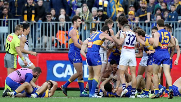 It was an incendiary derby on Sunday evening.