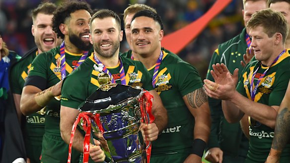 James Tedesco skippered Australia to a World Cup win at the end of last year.
