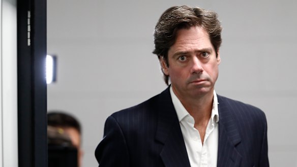 AFL boss Gillon McLachlan is in the midst of broadcast negotiations ahead of the code's June 11 return.